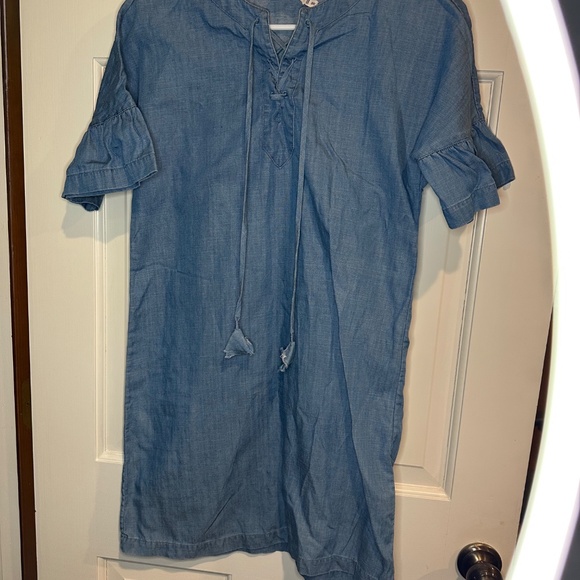 Vineyard Vines Chambray Casual Dress Size 00 - Picture 2 of 6